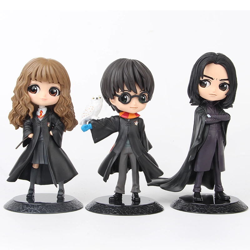 Atacado Faça seu próprio design de personagens de filmes americanos Harry Potter Mini Figuras de Ação de Anime de Plástico Modelo.