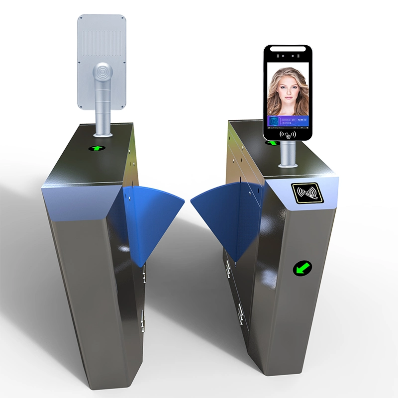 Intelligent Face Recognition Temperature Measuring Machine Free Sdk Turnstile Gate System Card Reader Security Entance Gates