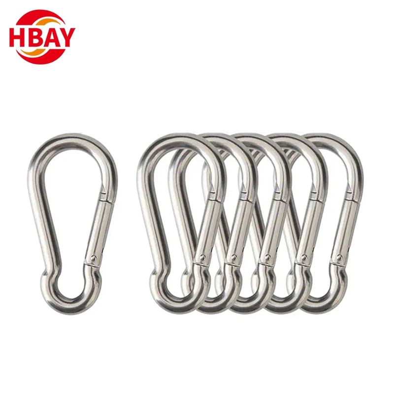 Promotional Metal Carabiner Hook Spring Snap Hook with Screw Lock