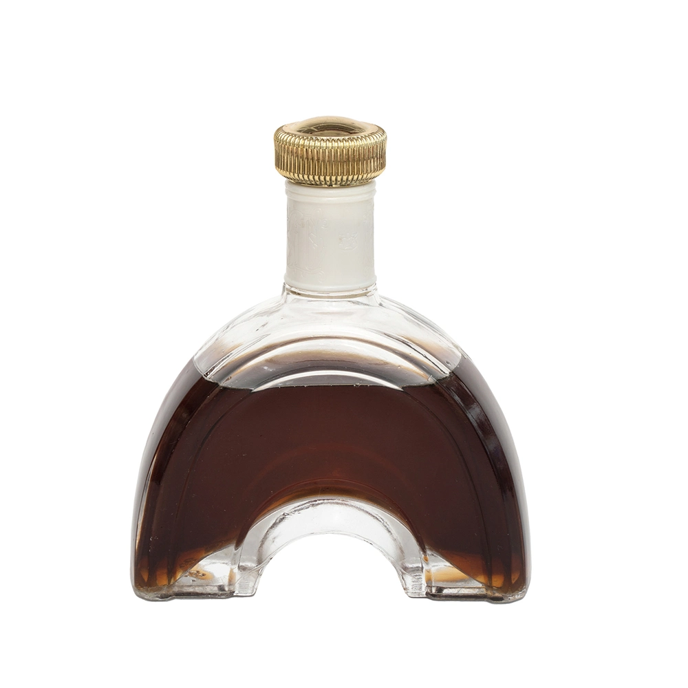 Una muestra gratis Empty Gin 750ml botella de whisky de lujo Xo la botella de cristal corcho