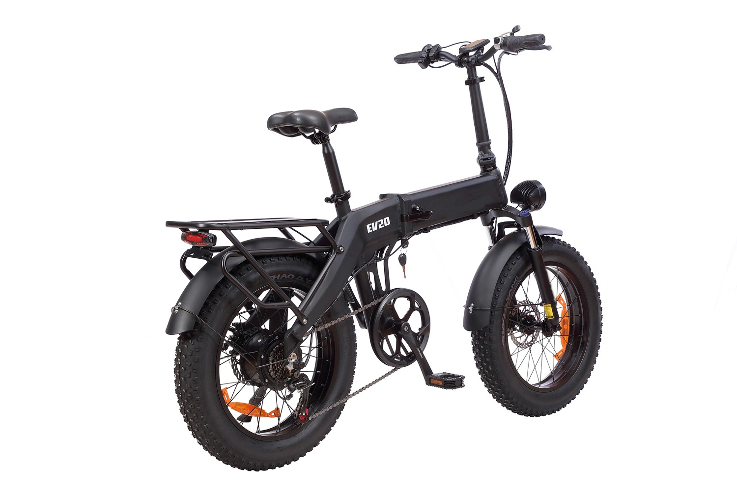 Bicicleta de montanha preta mate de 20 polegadas pneu de gordura de estrutura pequena Electric Bicicleta desportiva de 48 V 500 W e bicicleta para adultos novo Design eBike