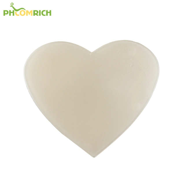 Heart-Shaped Reusable Anti Wrinkle Chest Pads Washable Silicone Chest Wrinkle Pads