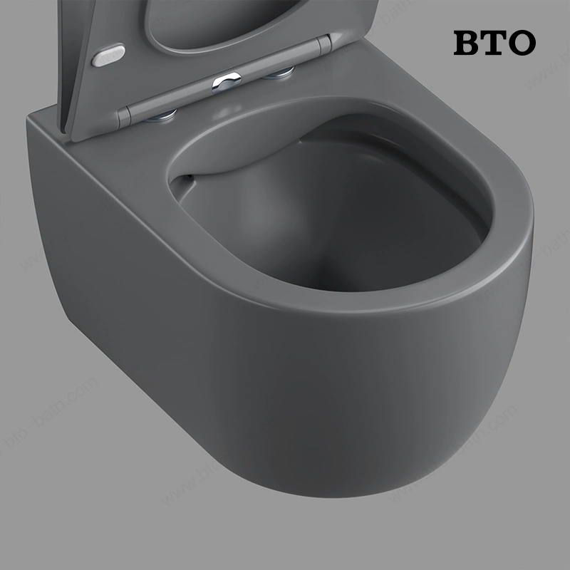 Ceramic One-Piece Toilet Square Shape Rimless Sanitary Ware Bathroom Wc