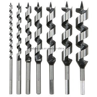 5 PC Blister Paper Card Packed Wood Auger Drill Bits