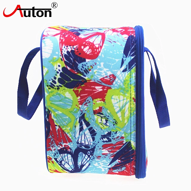 2022 Funky Design Colorful Travel School Cooler Lunch Bag with Handle Fashion Kids Lunch Picnic Cooler Bag Unisex Factory Custom OEM