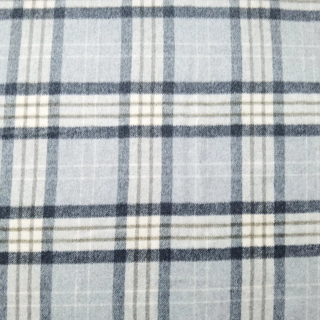 Wholesale 100 Polyester Woven Rough Design Checks Luxury Italian Tweed Fabric for Coat