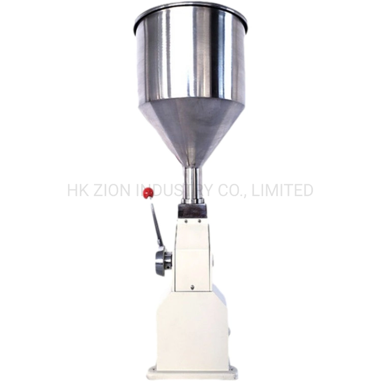 Stainless Steel Hand Pressure Perfume Lotion Liquid Filling Machinery Handle Filler Honey Manual Bottle Filling Machine