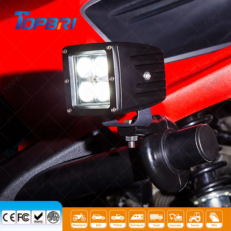 4D 12W Motorcycle ATV UTV Pillar Auto LED Work Light