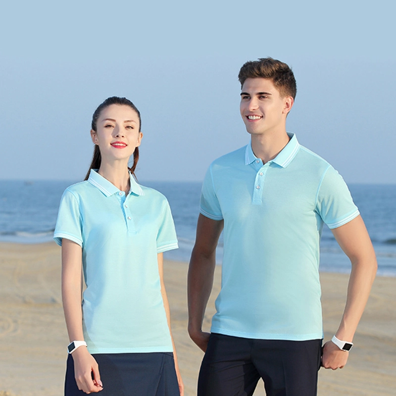Chemise polo de mode à séchage rapide pour supermarché de sport avec logo personnalisé pour hommes.