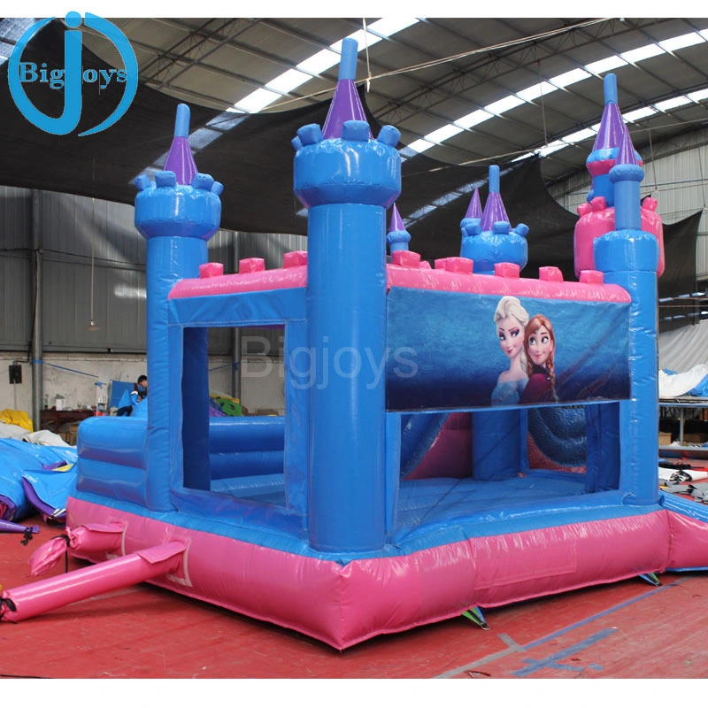 Castillo congelado duradero PVC Inflatable Casa de rebote para el tiempo de la fiesta