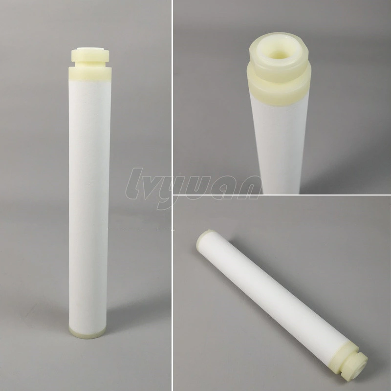 Micro Polyethlylene Tube Filter 25 40 Microns Sintered PE Filter for Air Compressor Machinery