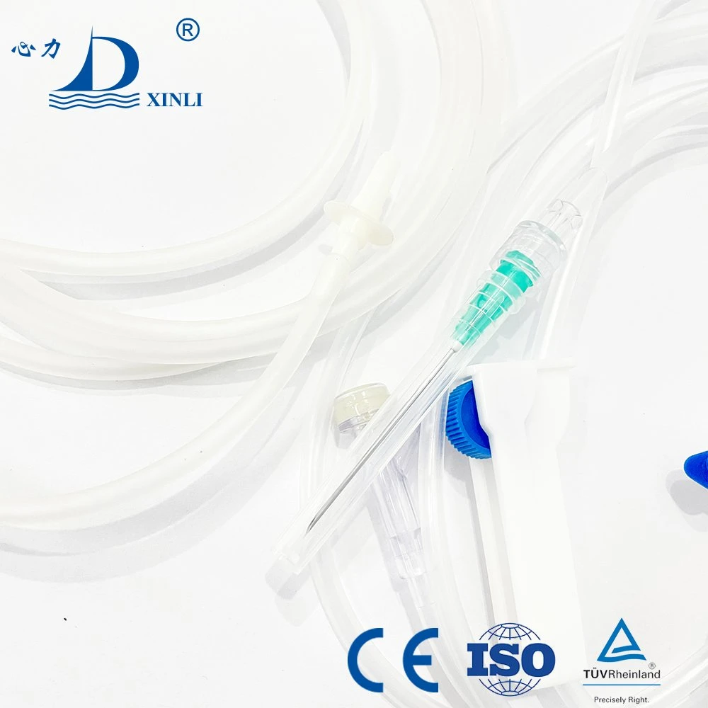 Medical Disposable Sterile Y-Port Injection Site IV Giving Gravity Infusion Set with/Without Hypodermic Needle