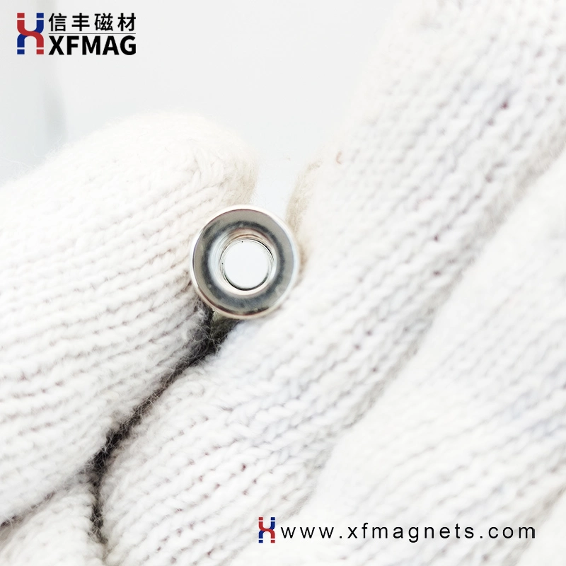 Magnetic Neodymium Ring Permanent Strong D9*D5 NdFeB Magnet Rare Earth N45uh Material