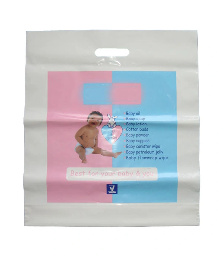 HDPE Die Cut Handle Plastic Packing Carrier Bags for Shopping / Souvenirs (FLD-8612)