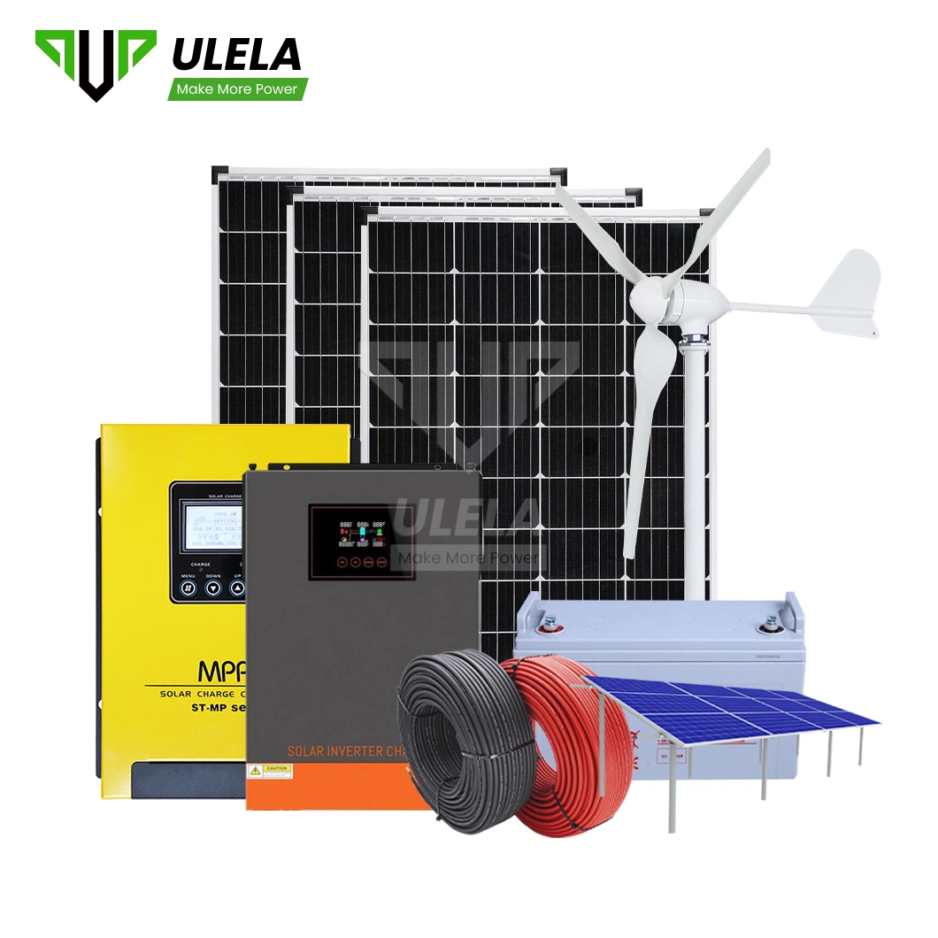 Ulela 2000 Watt gerador Solar Fabricação Atacado Off Grid Solar Sistema de armazenamento de energia China Wind Solar Hybrid Power