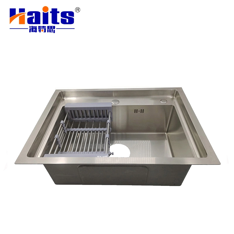 Adjustable Kitchen Sink Storage Basket Kitchen Cabinet Set with Sink and Faicet Kitchen Sink with Cutting Board