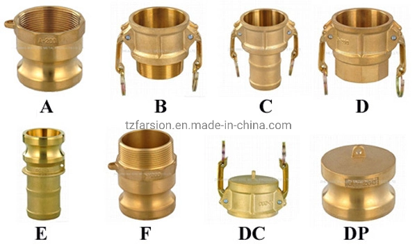 Hot Sales 1/2inch-6inch Camlock Type D Female Brass Quick Hydraulic Hose Pipe Coupling Brass Joint Camlock Quick Coupler