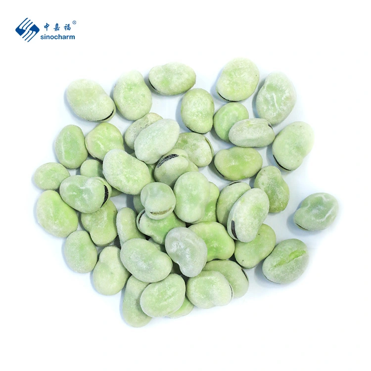 Sinocharm Frozen Vegetable High quality/High cost performance  IQF Frozen Green or White Broad Bean