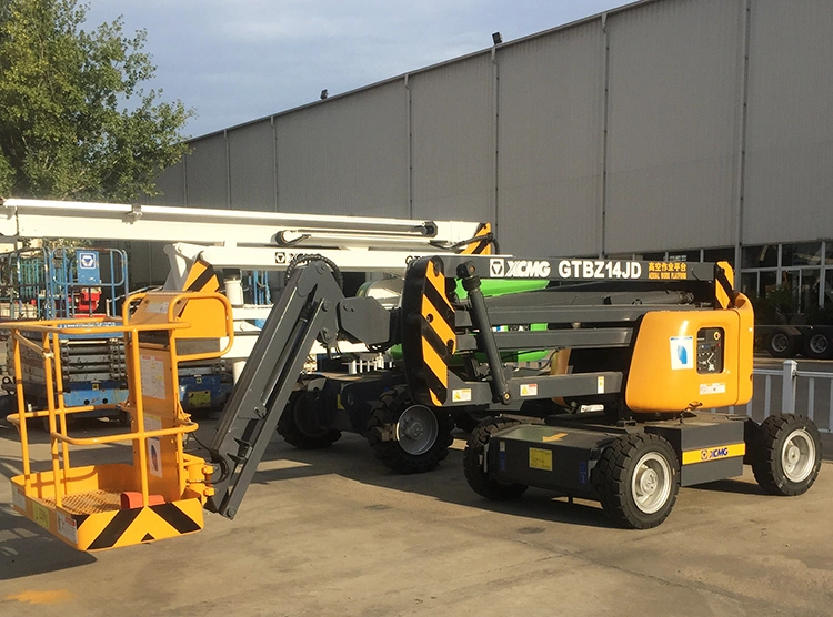 XCMG Mobile Electric Boom Lift Work Platform 14m Gtbz14jd Articulated Boom Lift for Sale