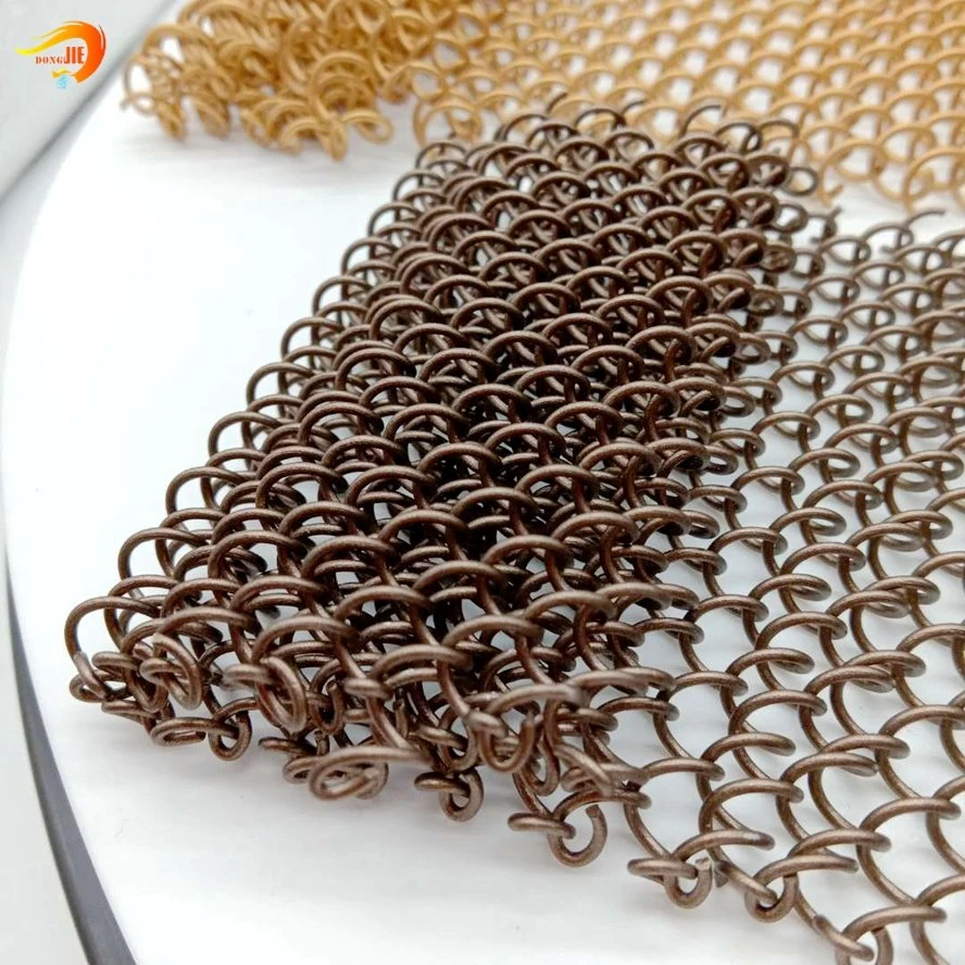 Stainless Steel Coil Wire Chain Link Curtain Mesh for Decoration