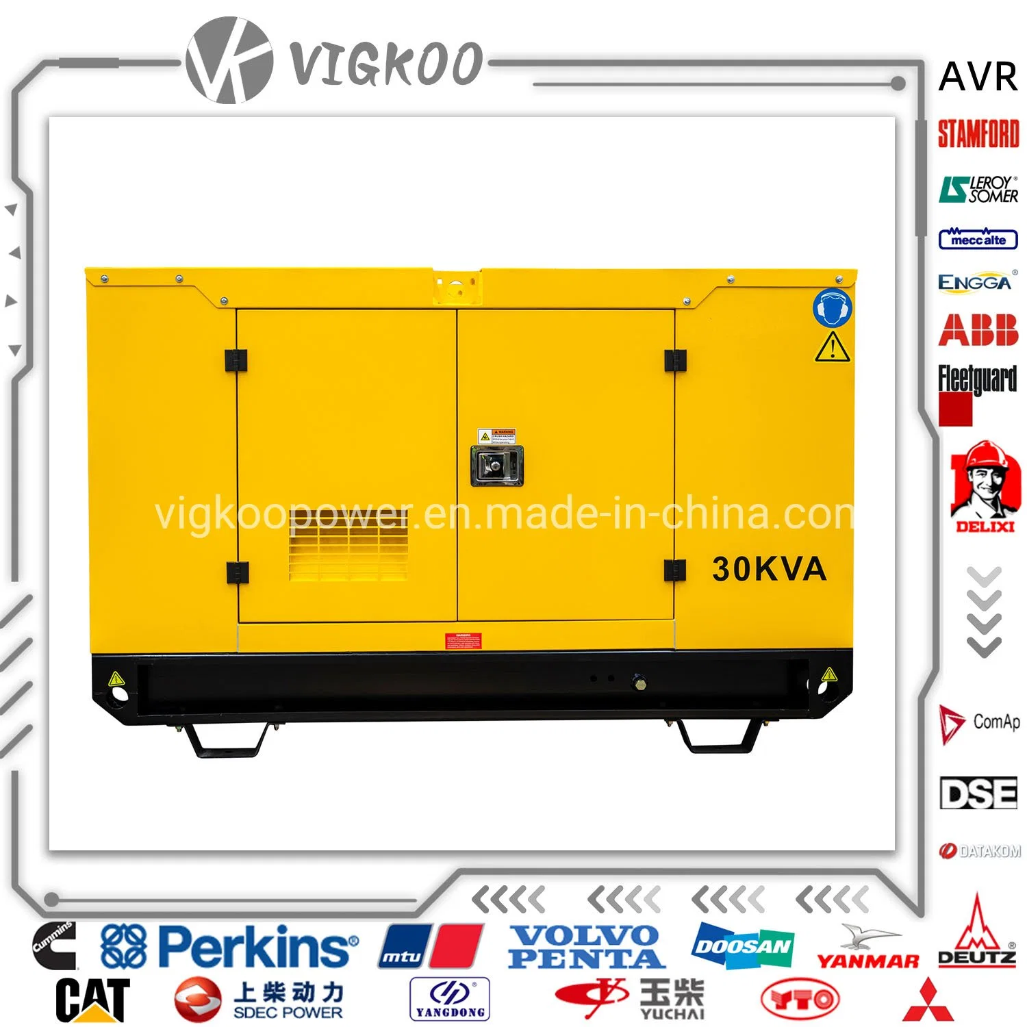 Vg-P33s 1103-33Perkins G motor Alternador Stamford tipo dosel generador