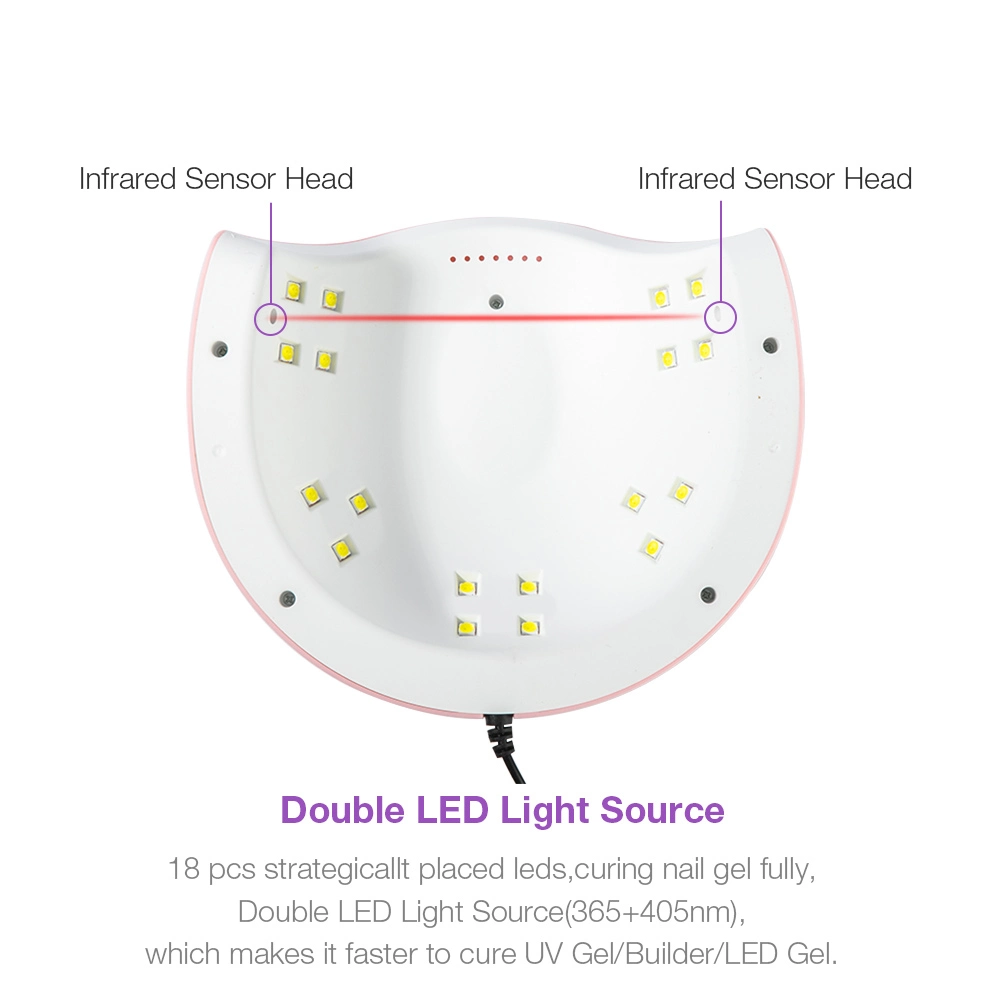 Цифровой дисплей высокого качества привели лак для ногтей осушитель USB 54W Sun X4/лампы УФ ламп для ногтей осушителя