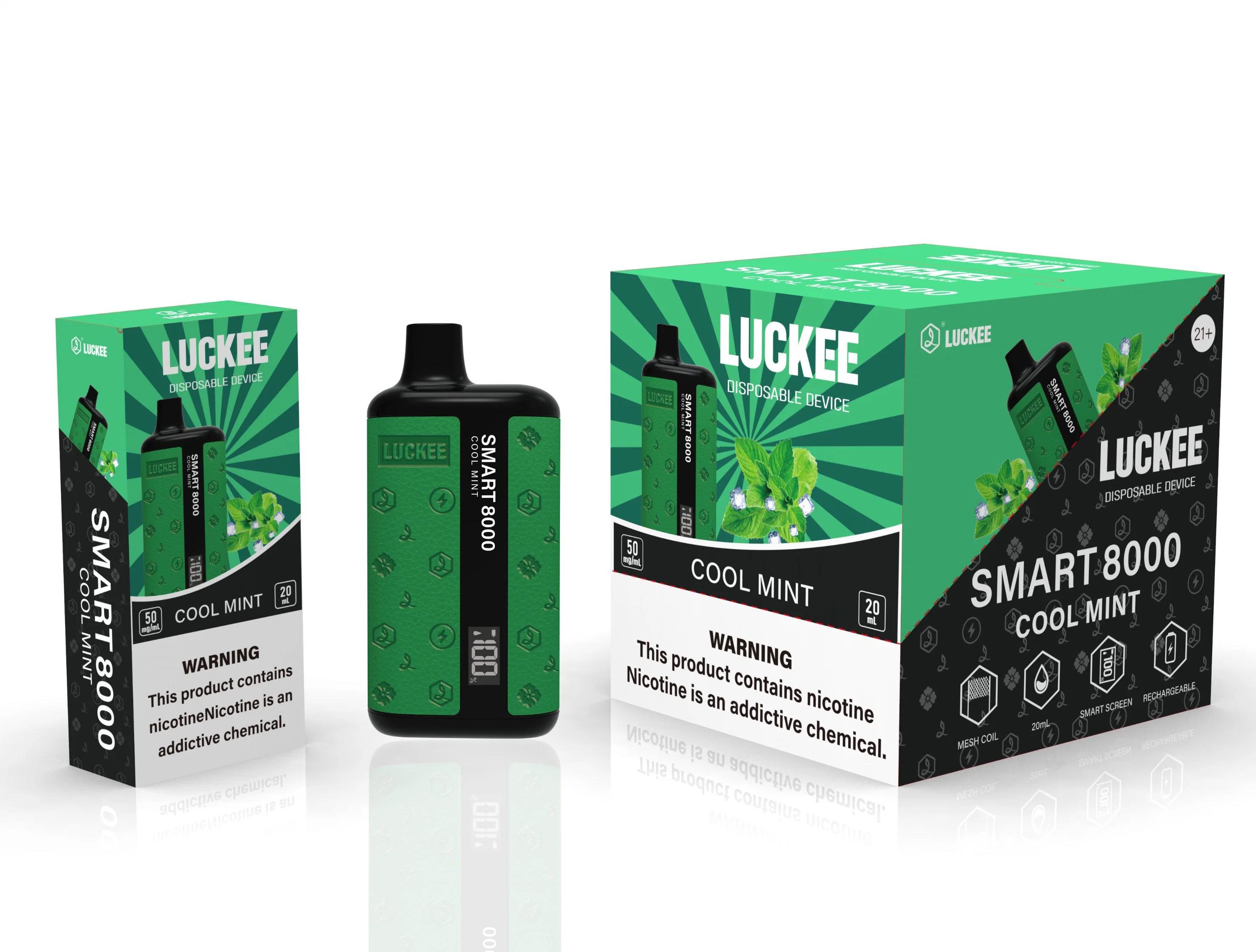 La cigarette électronique Puff Smart 8000 de Vape jetable la plus populaire Vaporisateur à barres Atomizer