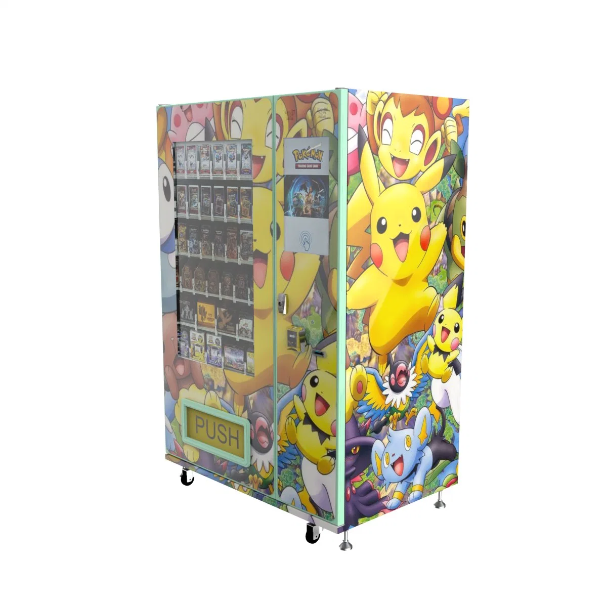 French Popular Pokemon Bikachu Game Card Vending Machine