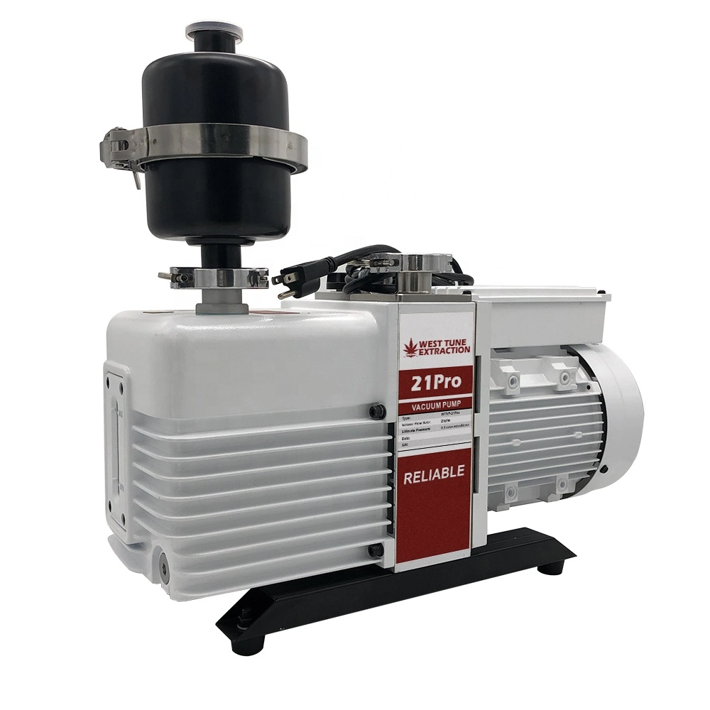 West Tune Wtvp-21PRO 21cfm Corrosion Resist Rotary Vane High Vacuum Pump Lab 2 Stage