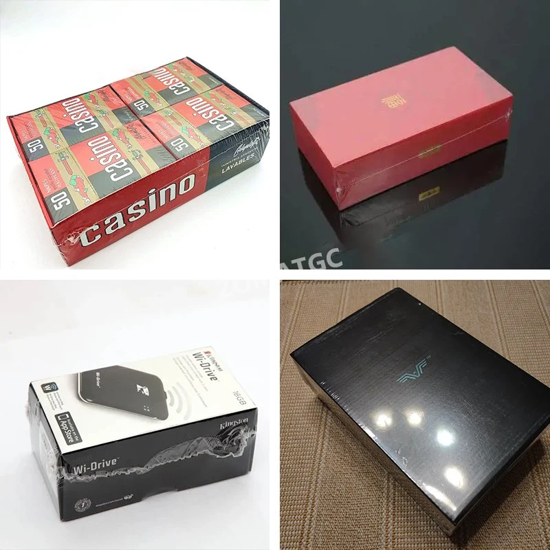 Automatic Perfume Box BOPP Film Overwrapping Cellophane Wrapping Machine Forcigarette Film Packaging Overwrapping Machine