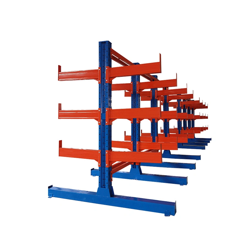 Long Service Life Single Sided Heavy Duty Cantilever Rack Systems Wall Shelf Storage