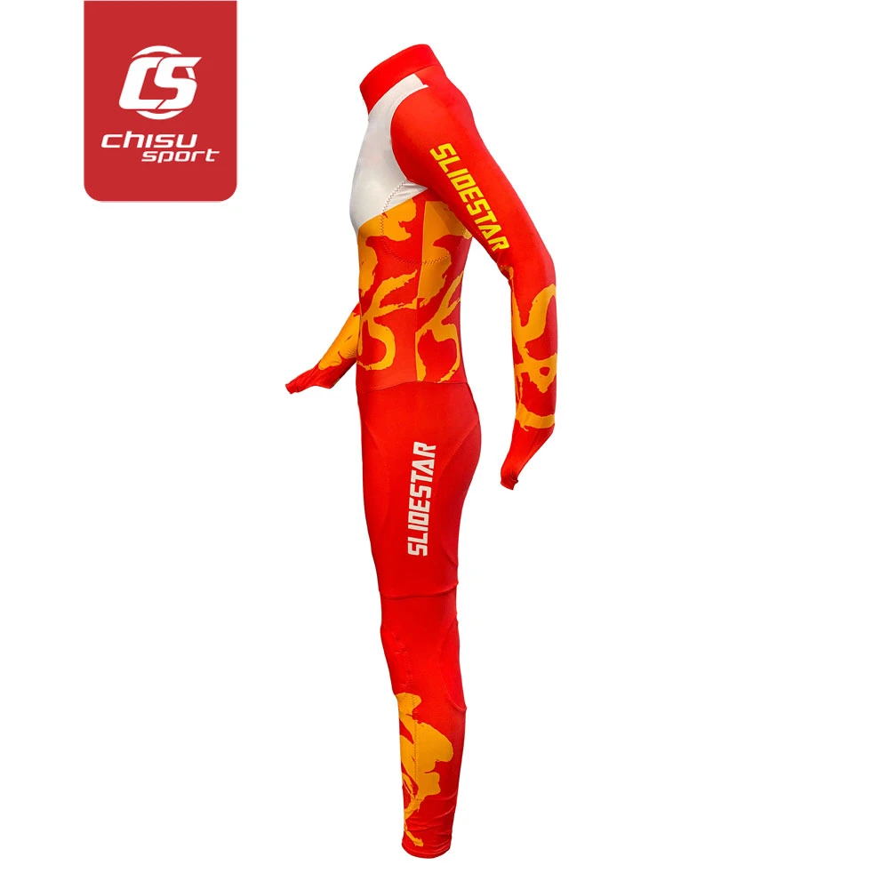 Chisusport Sublimation Pista corta velocidad Patinaje Traje resistente a cortes personalizado OEM