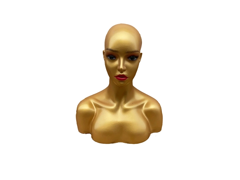 Mannequin Head with Shoulder Display Manikin Head Bust for Wigs, Makeup, Beauty Accessories