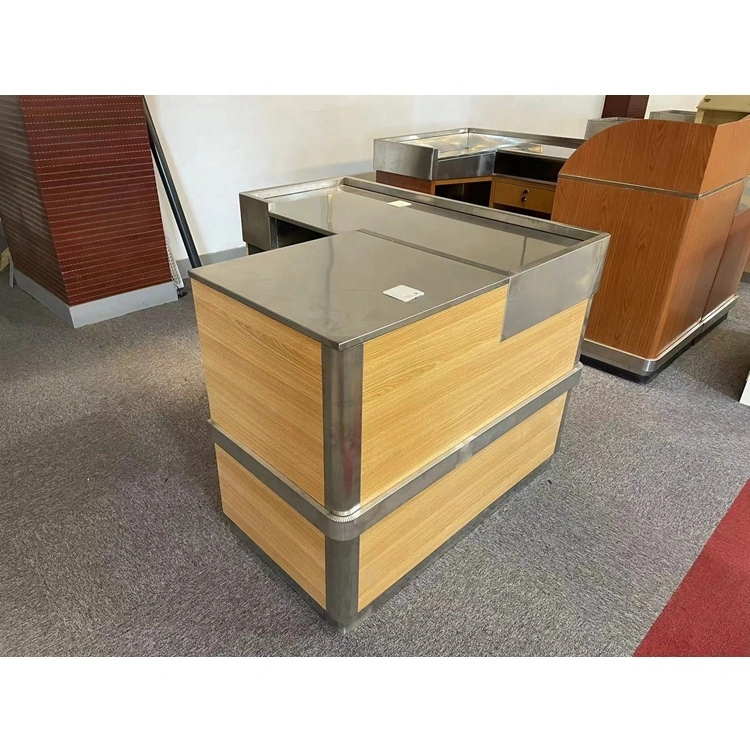 Furniture Simple Checkout Counter Modern Commercial Bar Clothing Store Counter Corner Table