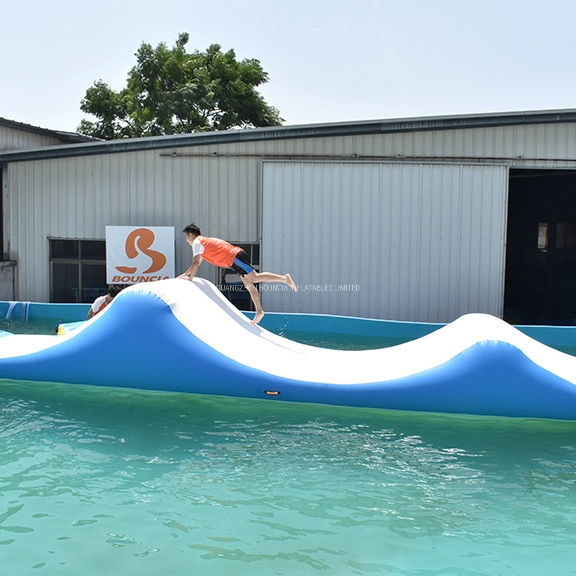 Water Park Equipment Inflatable Aqua Park 9m Slipping Wave Water Toy for Commercial