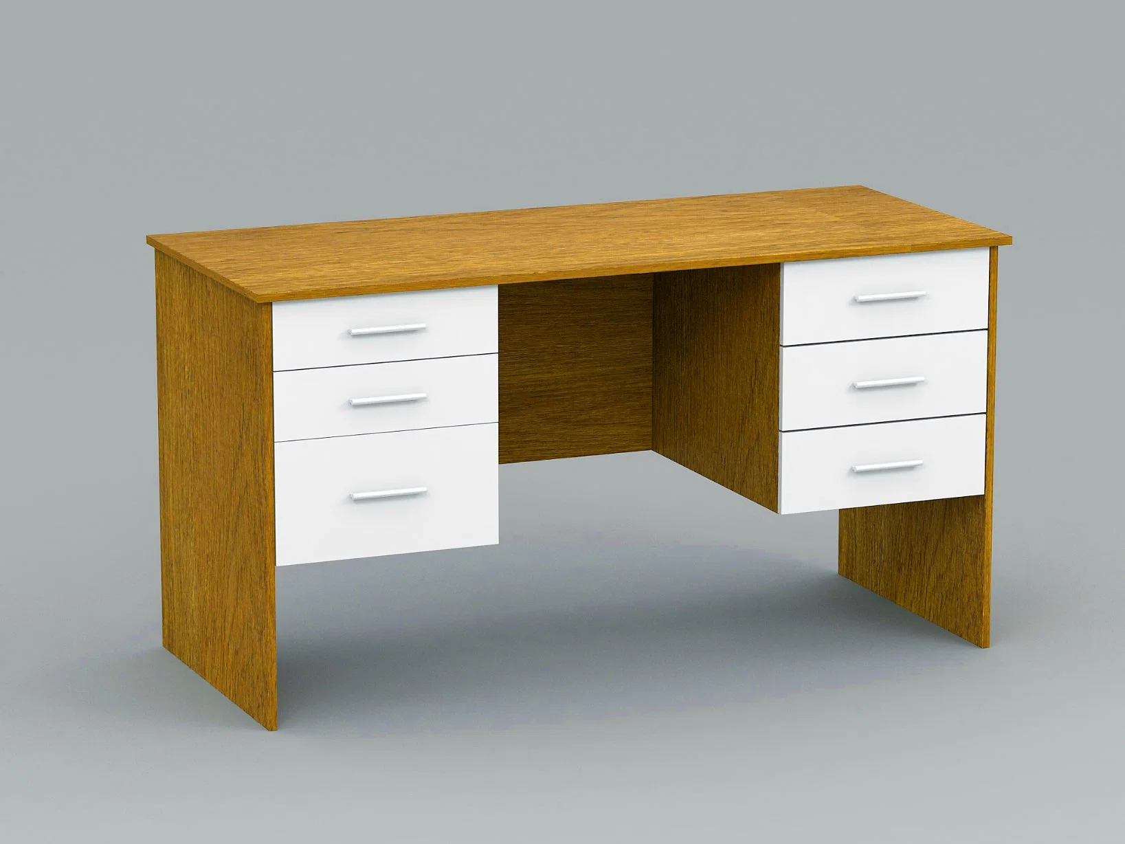 Simple Luxury Modern Wooden Panel L Mesa de Oficina Ejecutiva Mesa de escritorio