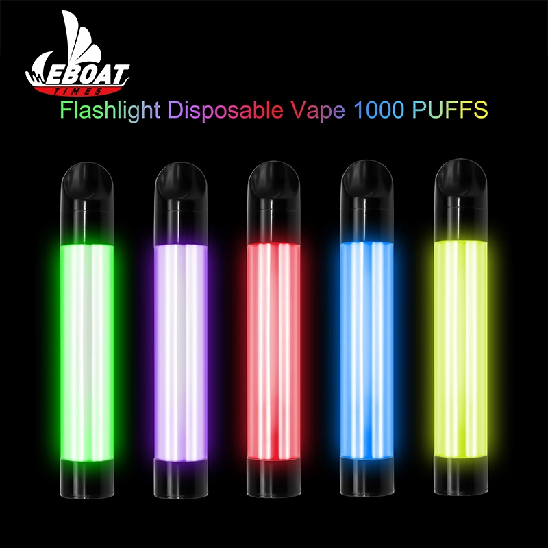 French Puff Hot Selling Party Supply Glowing Stick Cigarette Jetable Neon Light up Disposable/Chargeable Vape