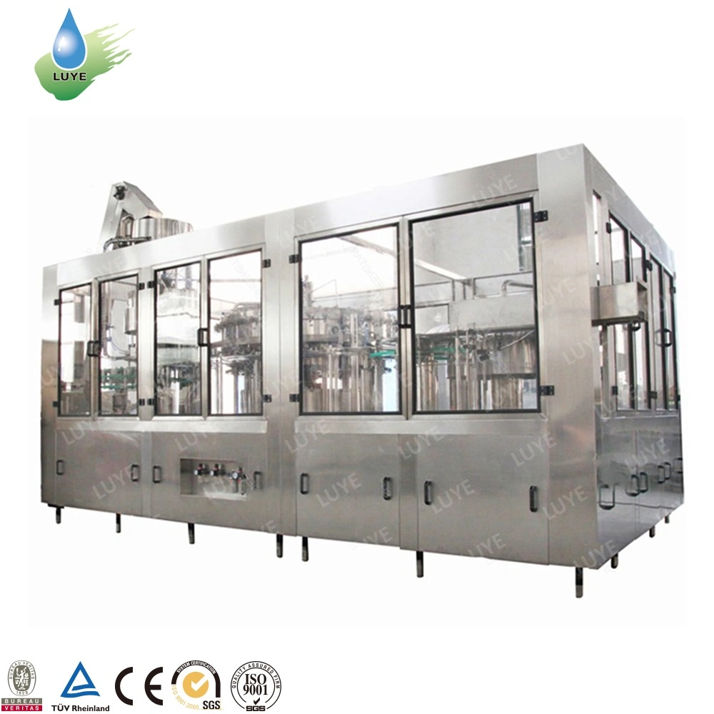 Pet Plastic Glass 3 in 1 Monobloc Gas Drink Beverage Water Wine Bottle Filling Machine / Equipment / Line