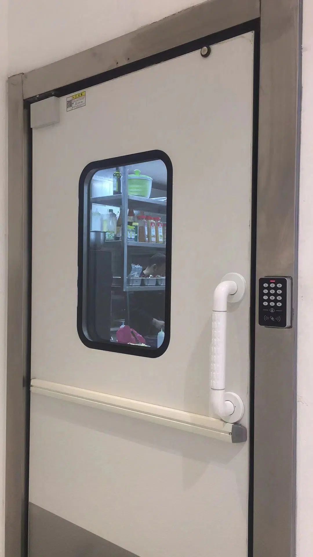 Industrial ABS Plastic or Stainless Steel Automatic Closing Impact Kitchen Entrance Swinging Traffic Doors for Food Factory