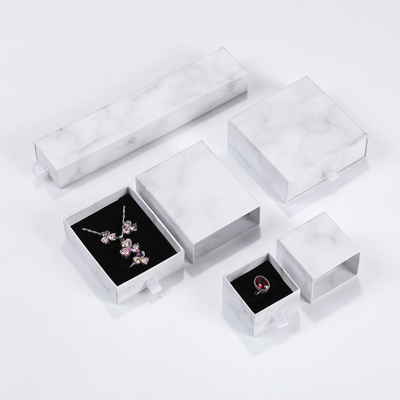 Custom Logo Design Necklace Bracelet Earrings Ring Box Bulk Jewelry Gifts Boxs