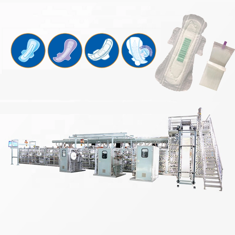 Field Maintenance and Repair Service Pads Making Machine Sanitary Napkin Production Line