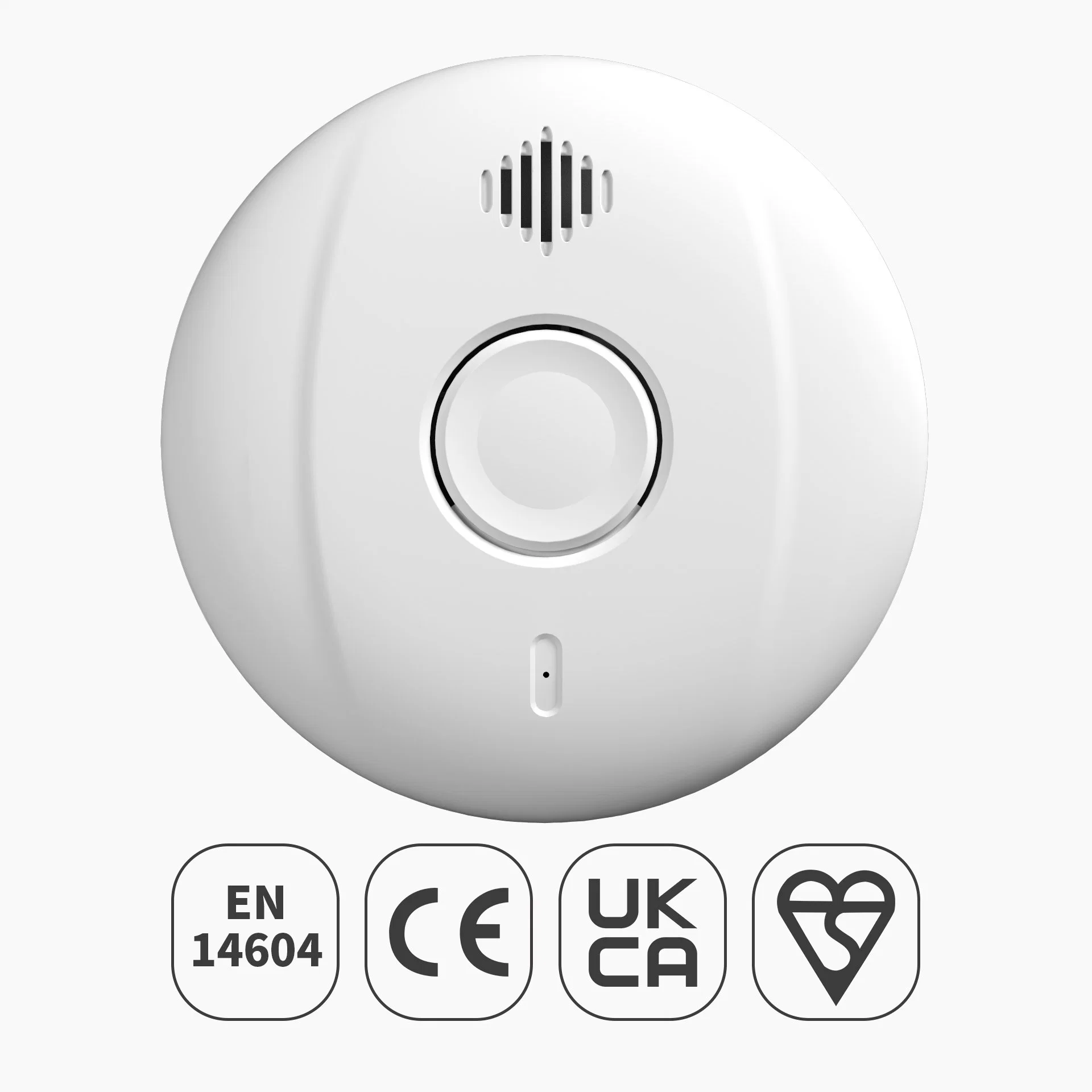 10 Años de alarma de incendios fotoeléctricos detectores de humo de carbono en14604 Sensor Smart Wireless para el Hogar Los detectores de humo con OEM Venta