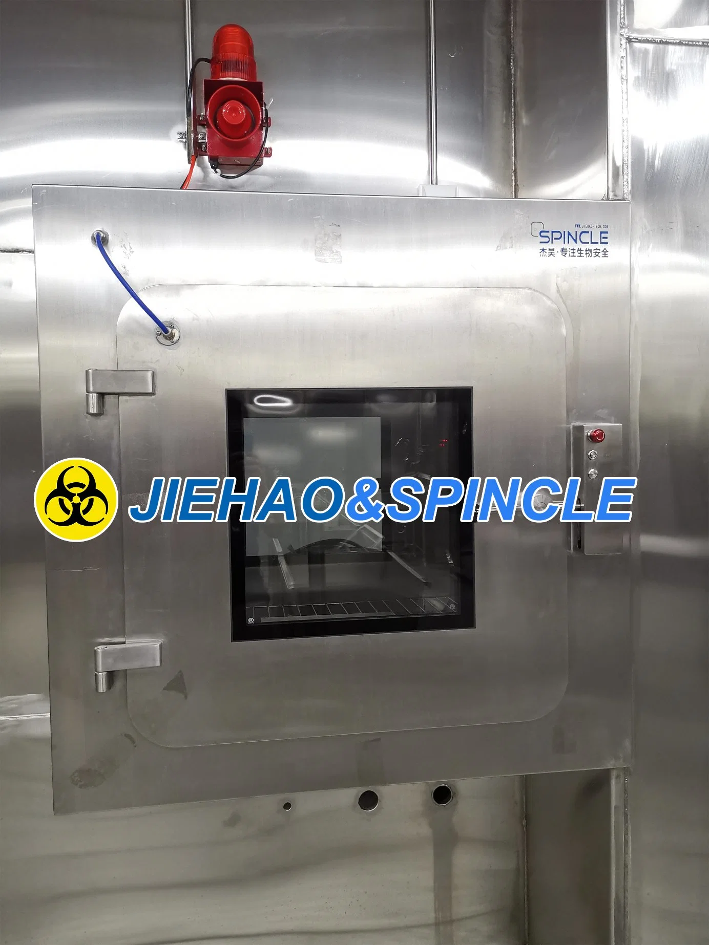 Biossegurança Pneumático caixa de segurança de passagem estanque elevada contenção Bsl3 Bsl4 biotecnológica Equipamento Jiehao &amp; Spincle