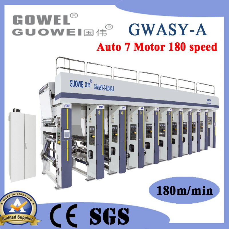 High Speed Computer Control Color Rotogravure Printing Machine for Label