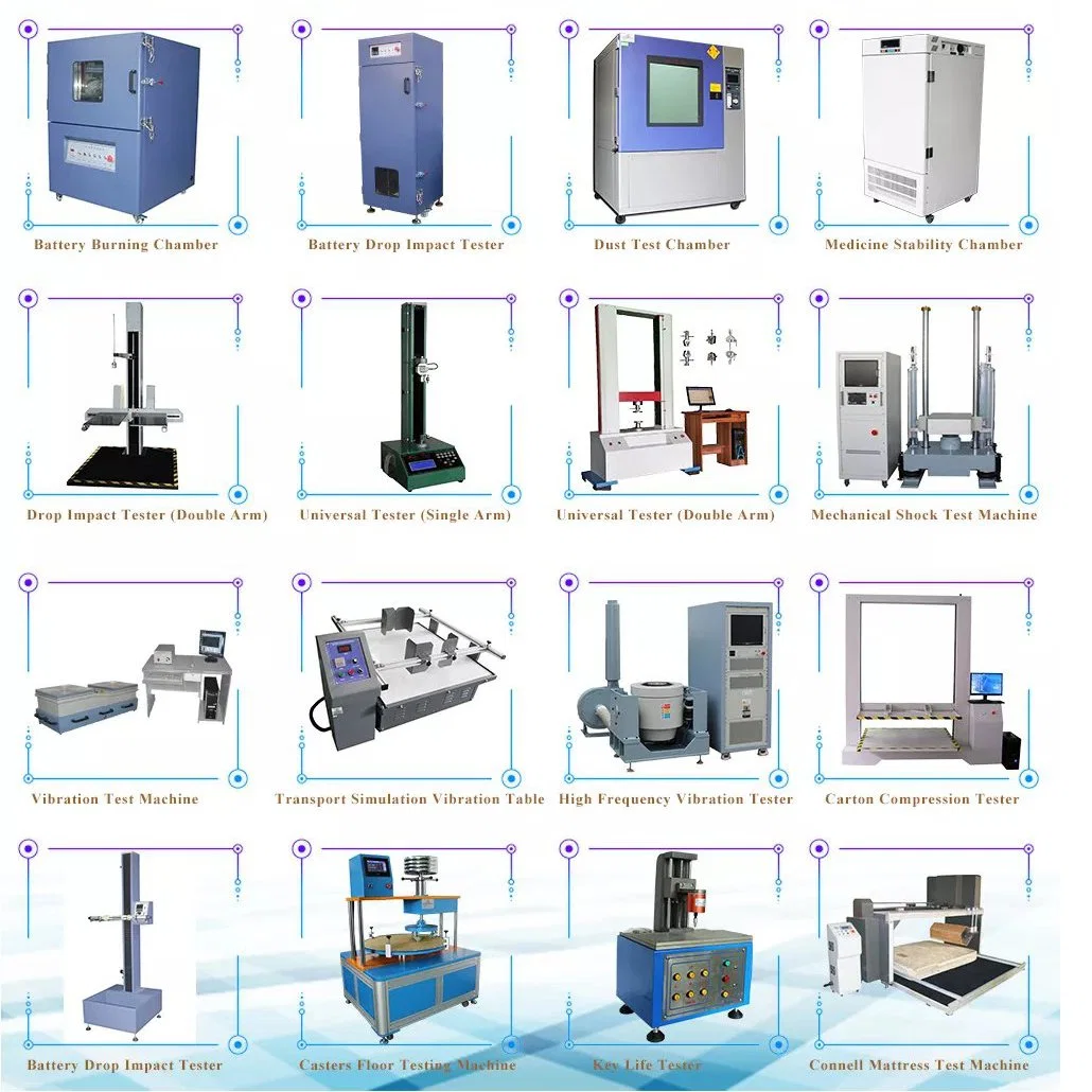 Emulación de carga electrónica Equipos de pruebas de colisión inclinado caso