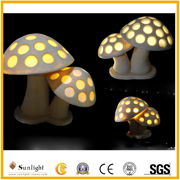 Outdoor Waterproof LED Lamp Sandstone Polyresin Crafts