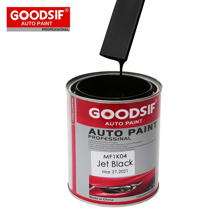 High quality/High cost performance  1K Black Auto Paint Basecoat 1K Solid Color Paint for Car Body Repair