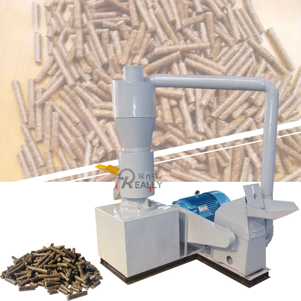 15kw Electric Wood Sawdust Making Machine Biomass Flat-Die Pellet Mill Wood Pellets Maker