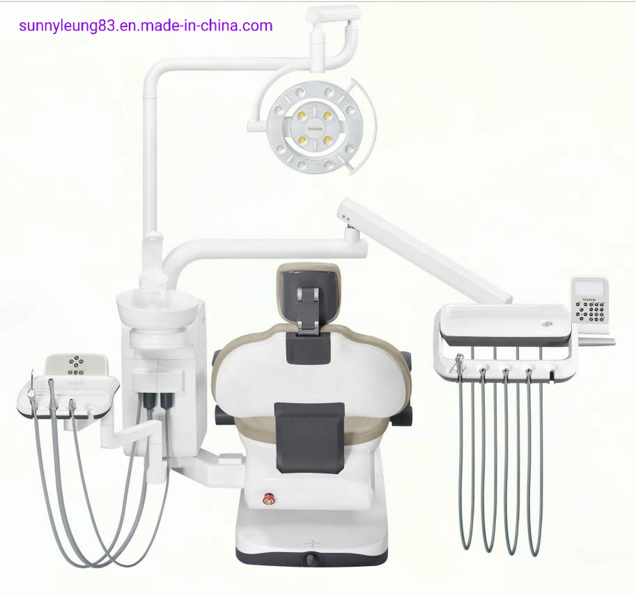 Suntem Dental Unit St-D560 مع اعتماد التصميم الأوروبي/كرسي الأسنان/منخفض التركيب/الأمان/الفك CE