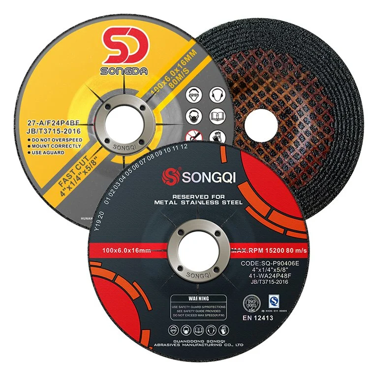 Songqi Manufacturers Grinding Wheel with Half Net for Stainless Steel